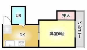 徳常コーポ 105の間取り画像