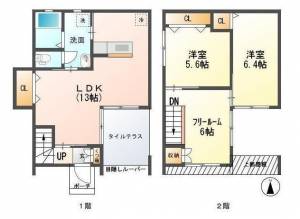 Oleth山根 Cの間取り画像