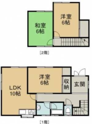 松木町2-45　貸家 北の間取り画像