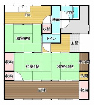 松の木町2-36　貸家 東の間取り画像