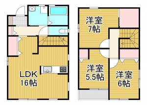 風香 東の間取り画像