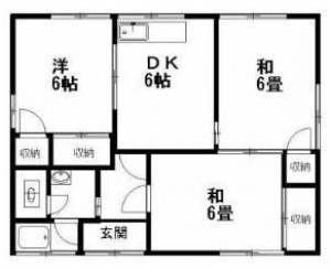 土橋2丁目貸家 1の間取り画像