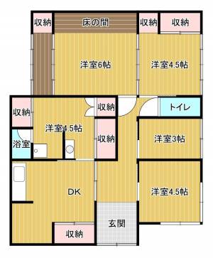 郷3丁目10-11貸家　北 北の間取り画像