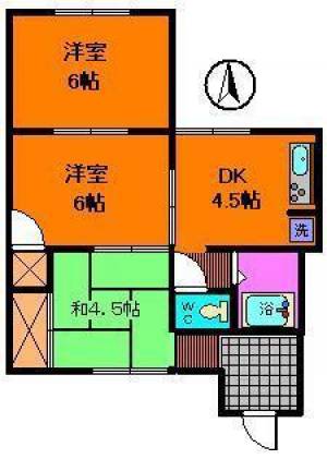 庄内町3-8-48　貸家 北東の間取り画像