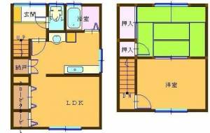 庄内町6丁目　貸家 1-1の間取り画像