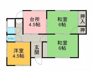 桜木町8-47貸家 2の間取り画像