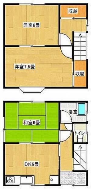 岸の上町2丁目2-3貸家 1の間取り画像