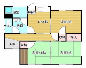 宇高町1丁目3-10貸家 1の間取り画像