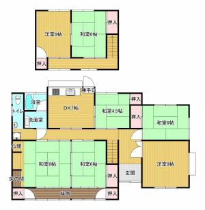 大生院貸家 1の間取り画像