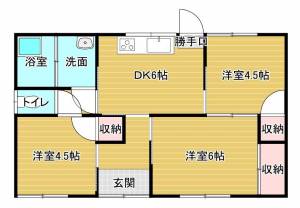 中村1-8-3貸家　A棟 Aの間取り画像