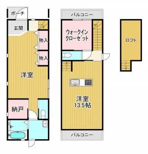 郷1丁目16-8貸家 1の間取り画像