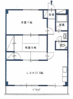 禎瑞ハイツⅠ 13の間取り画像