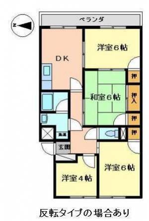 エクシア西条大町 107の間取り画像