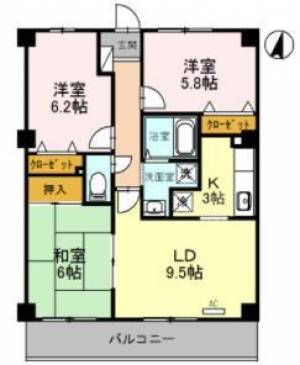 フィネス御殿前通り 103の間取り画像