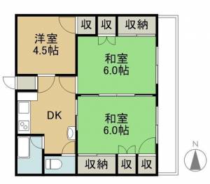 喜多川マンション 106の間取り画像