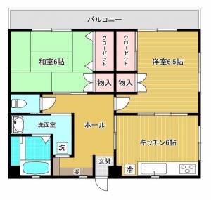 喜多川マンション 106の間取り画像