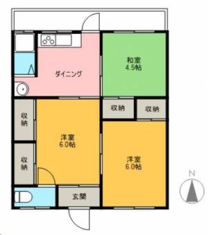 富士マンション 12号の間取り画像