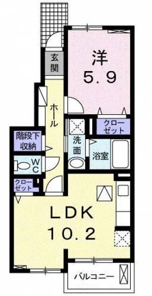 サリーレ・K　Ⅱ 102の間取り画像