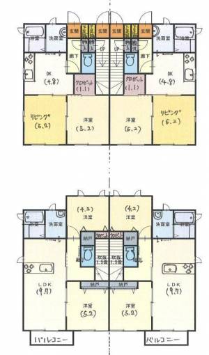 シャーメゾン大南 202の間取り画像