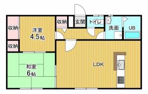 ヴィラ風間 102の間取り画像