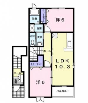 ブルーマーリンＡ 202の間取り画像