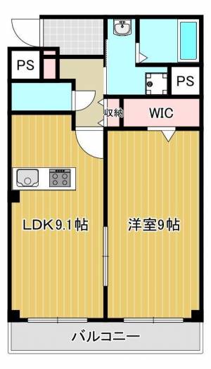 アンビシャス 201の間取り画像