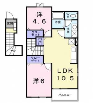 ラフレシールⅡ 201の間取り画像