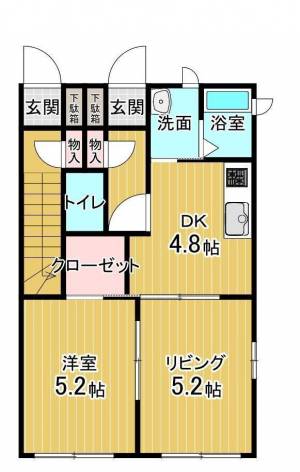 シャーメゾン大南 101の間取り画像