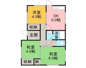 喜多川545-5 3の間取り画像