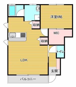 メゾン神拝　吉原 1-Bの間取り画像