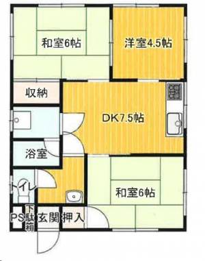 玉川ハイツ 201の間取り画像