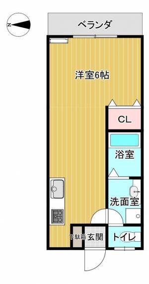 アルカディア西条 201の間取り画像