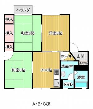 フレグランス岡寺 A202の間取り画像