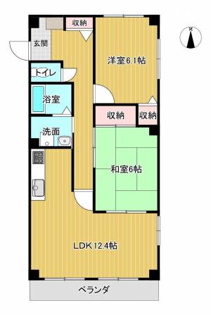 フィネス陣屋西 207の間取り画像