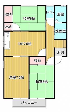 コスモ・タサカ B 201の間取り画像