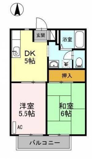 リッツハウス古川 102の間取り画像