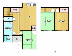 若草町　平井貸家 2の間取り画像