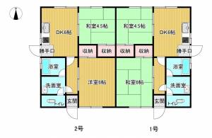 福武甲626-5　貸家 1の間取り画像