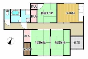 玉津292貸家 1の間取り画像