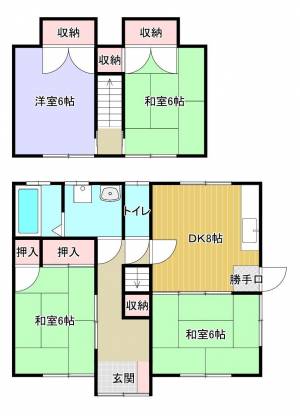 樋之口128貸家 3の間取り画像