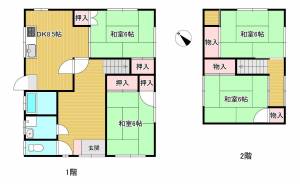 安知生326-5　赤堀貸家 1の間取り画像