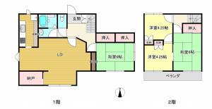 飯岡1241-66 貸家 1の間取り画像