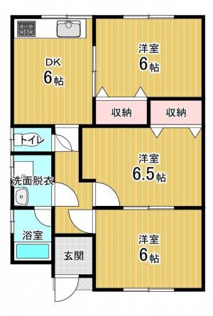 神拝甲125-1　貸家 南の間取り画像