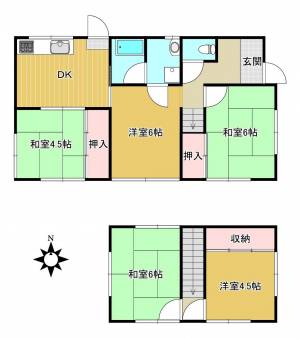 喜多川413-11　貸家 1の間取り画像