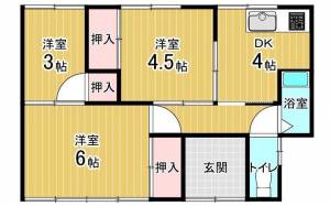 明屋敷236-1　貸家 5の間取り画像