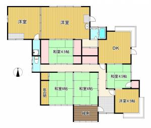 新田61-5　貸家 1の間取り画像