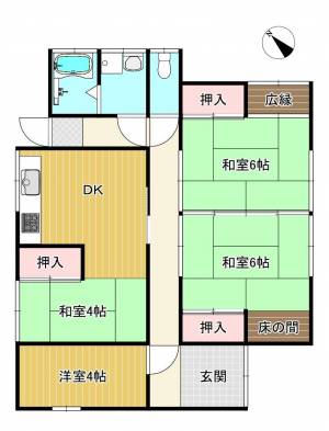 丹原町田野上方1461-2　貸家 1の間取り画像