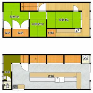 新居浜市新田町２丁目１-５６　店舗 1 の間取り画像