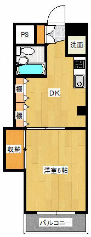 ダイアパレス新居浜　４０２号室 の間取り画像