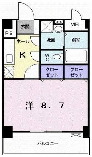 モンシェ　モア・Ⅱ ６０５ の間取り画像